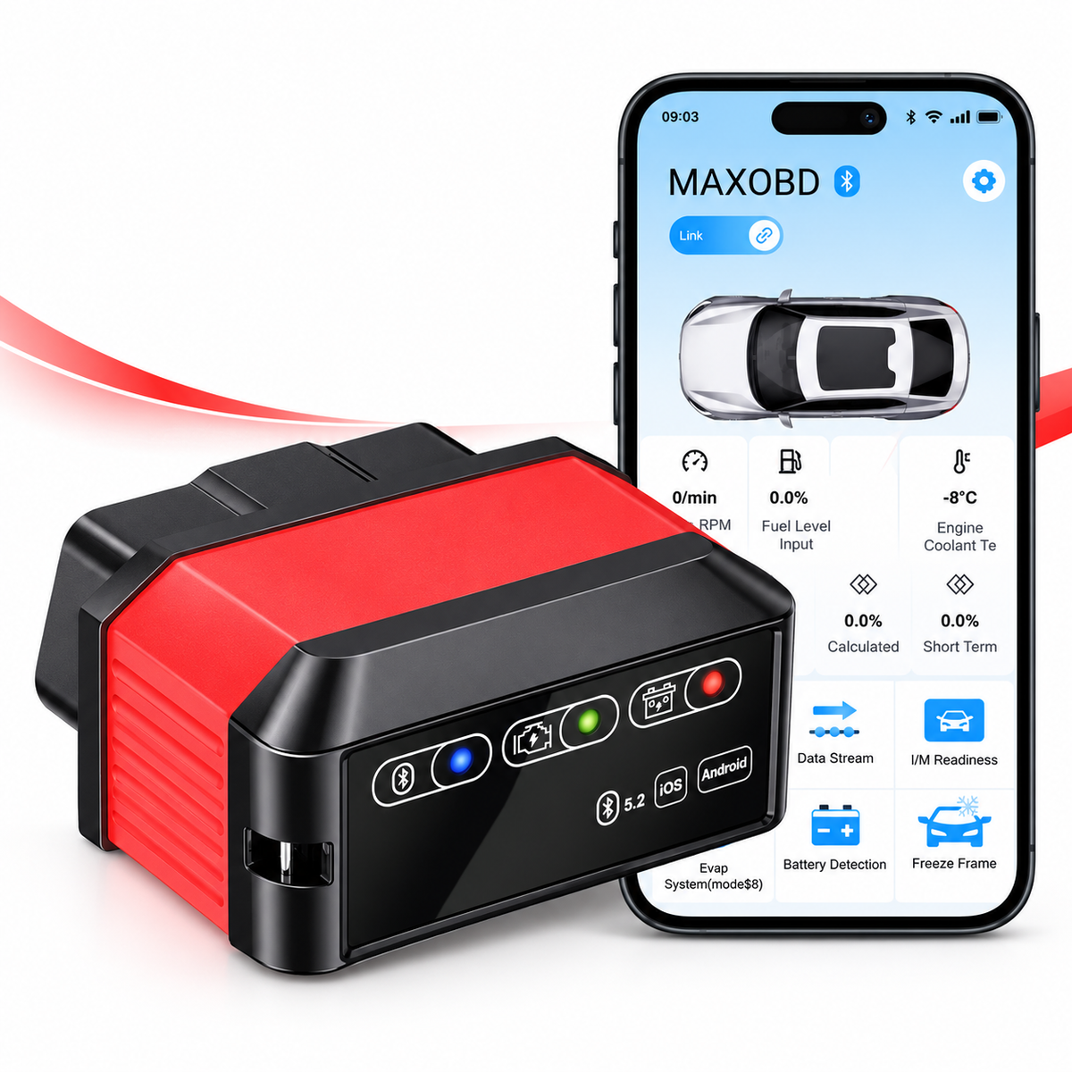 Scanner Diagnostic OBD2 Bluetooth – Lisez et Effacez vos Codes Erreur en 30 Secondes