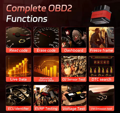 Scanner Diagnostic OBD2 Bluetooth – Lisez et Effacez vos Codes Erreur en 30 Secondes
