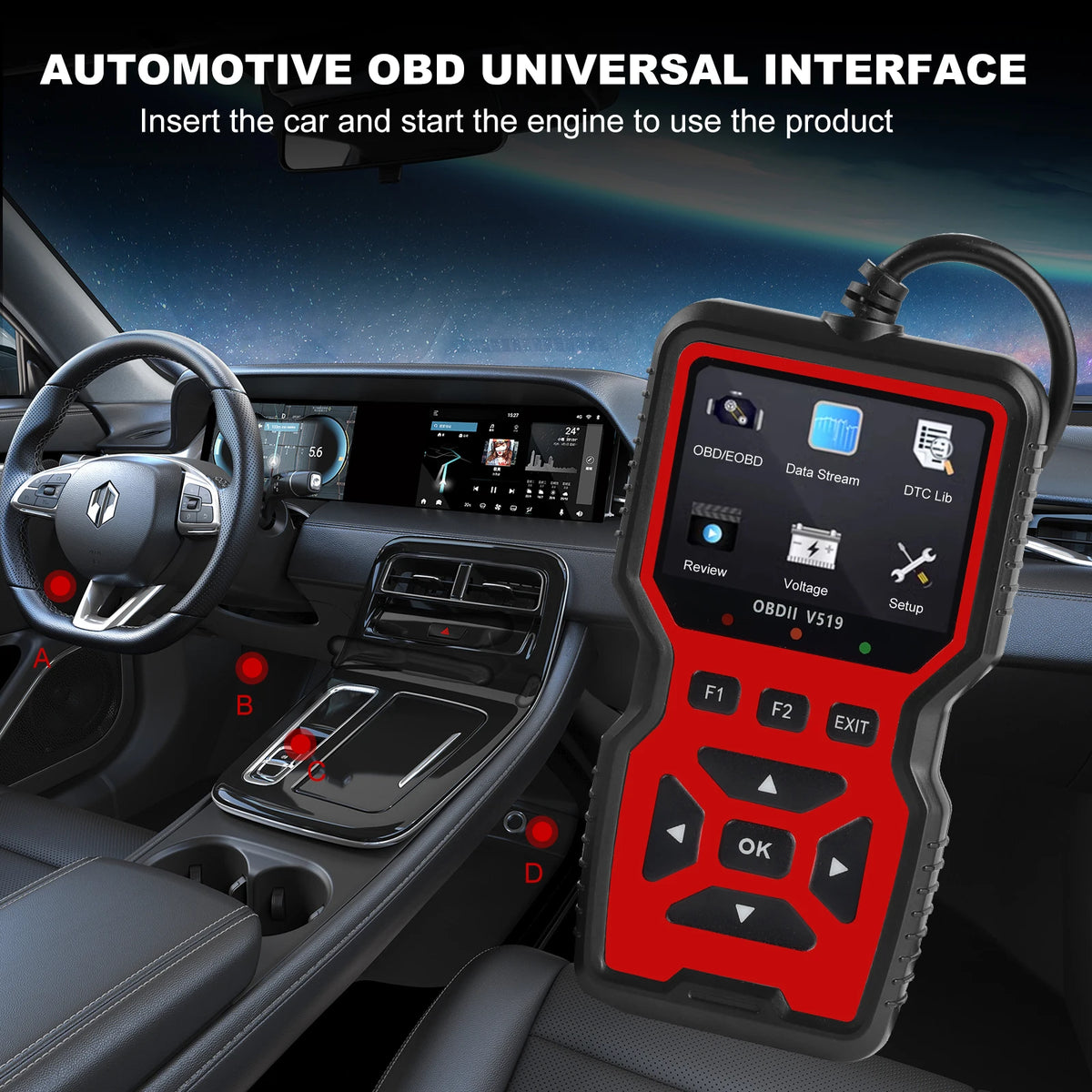 V519 Scanner diagnostic OBD2